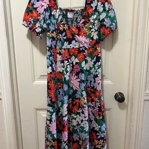 Floral Puff Sleeve Dress